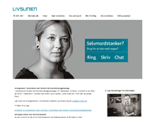 Tablet Screenshot of livslinien.dk